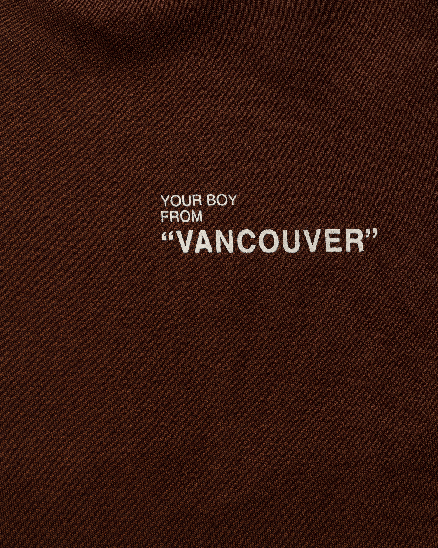 Your Boy from Vancouver Hoodie - Brown
