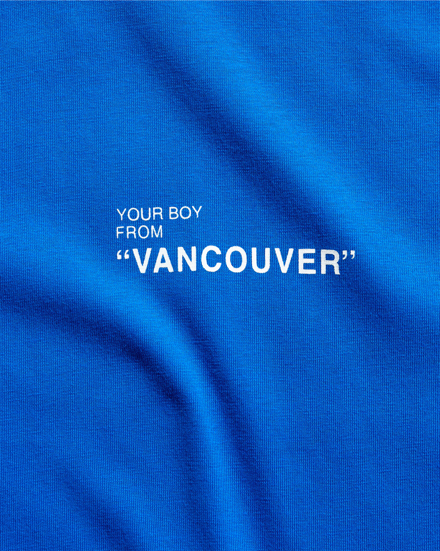 Your Boy from Vancouver T-shirt- Sapphire Blue