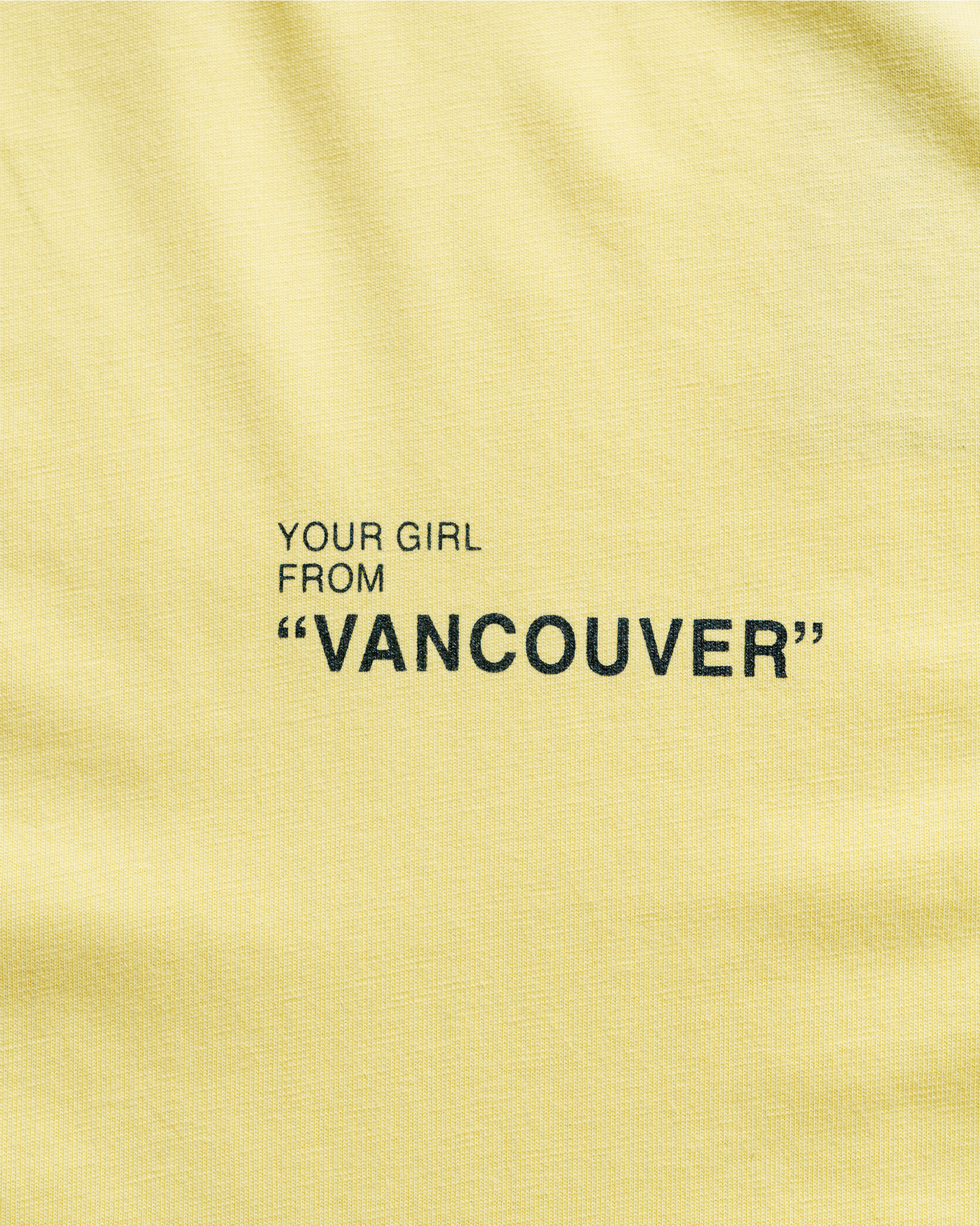 Your Girl from Vancouver T-shirt- Canary Yellow