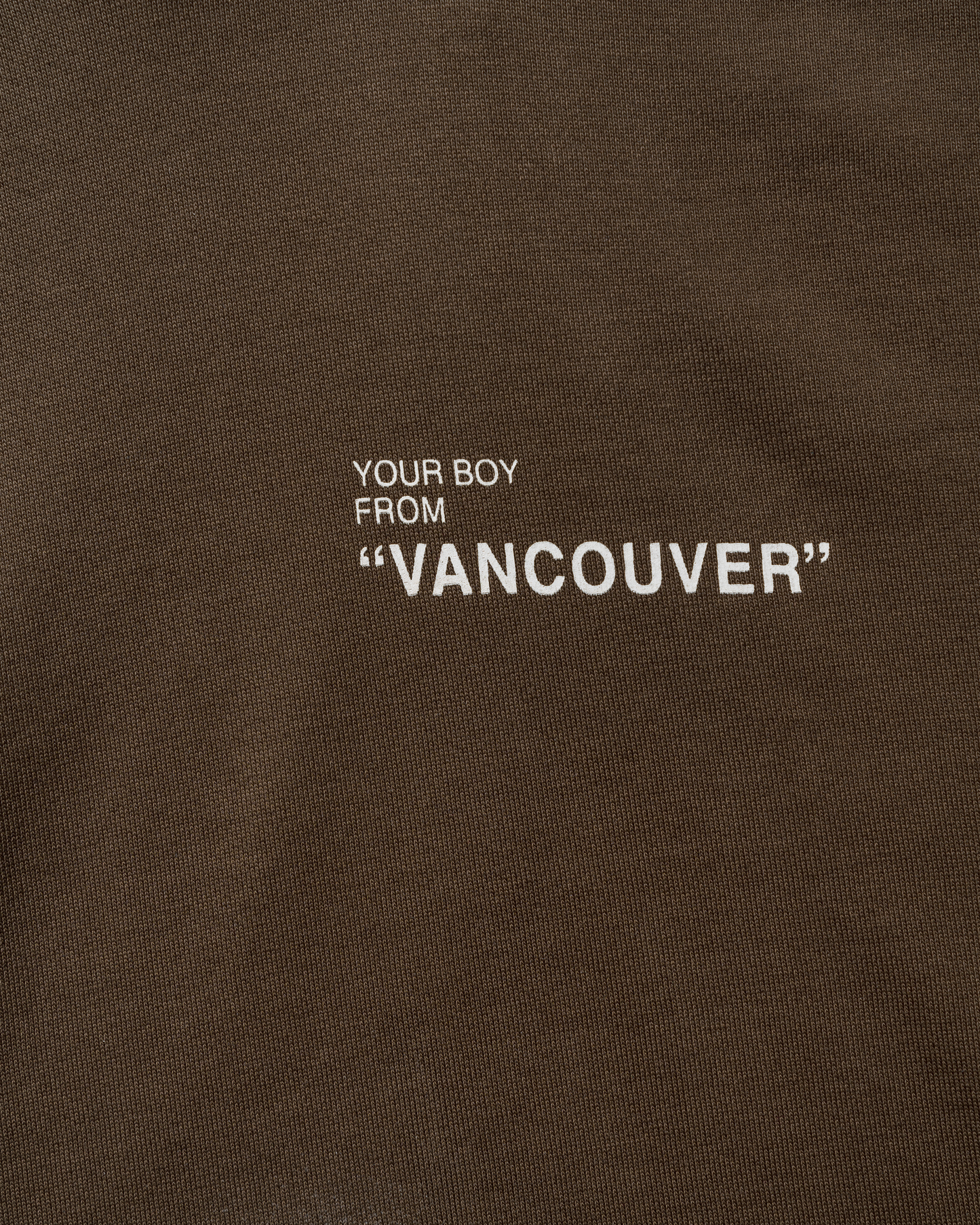 Your Boy from Vancouver Hoodie - Dusty Espresso