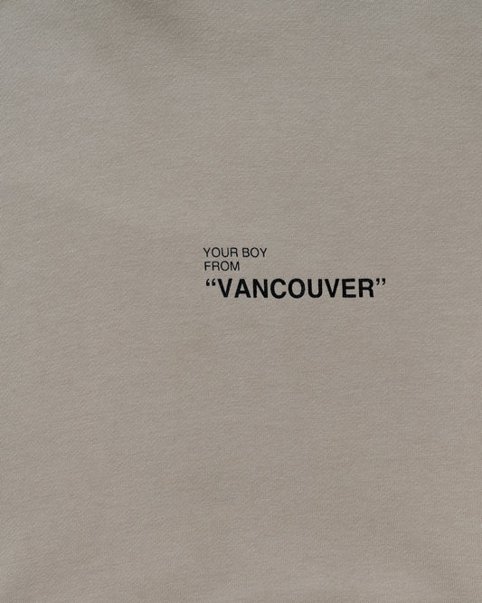 Your Boy from Vancouver Hoodie- Stone Beige